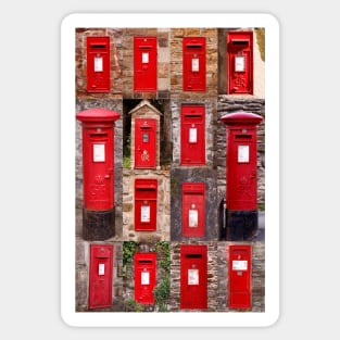 Postboxes of old England Sticker